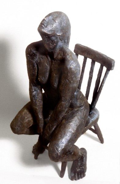 Seated Figure 2: one third life size, bronze
